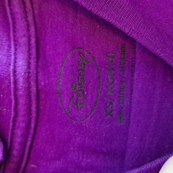 Purple Disney top size 4 - Picture 2 of 2